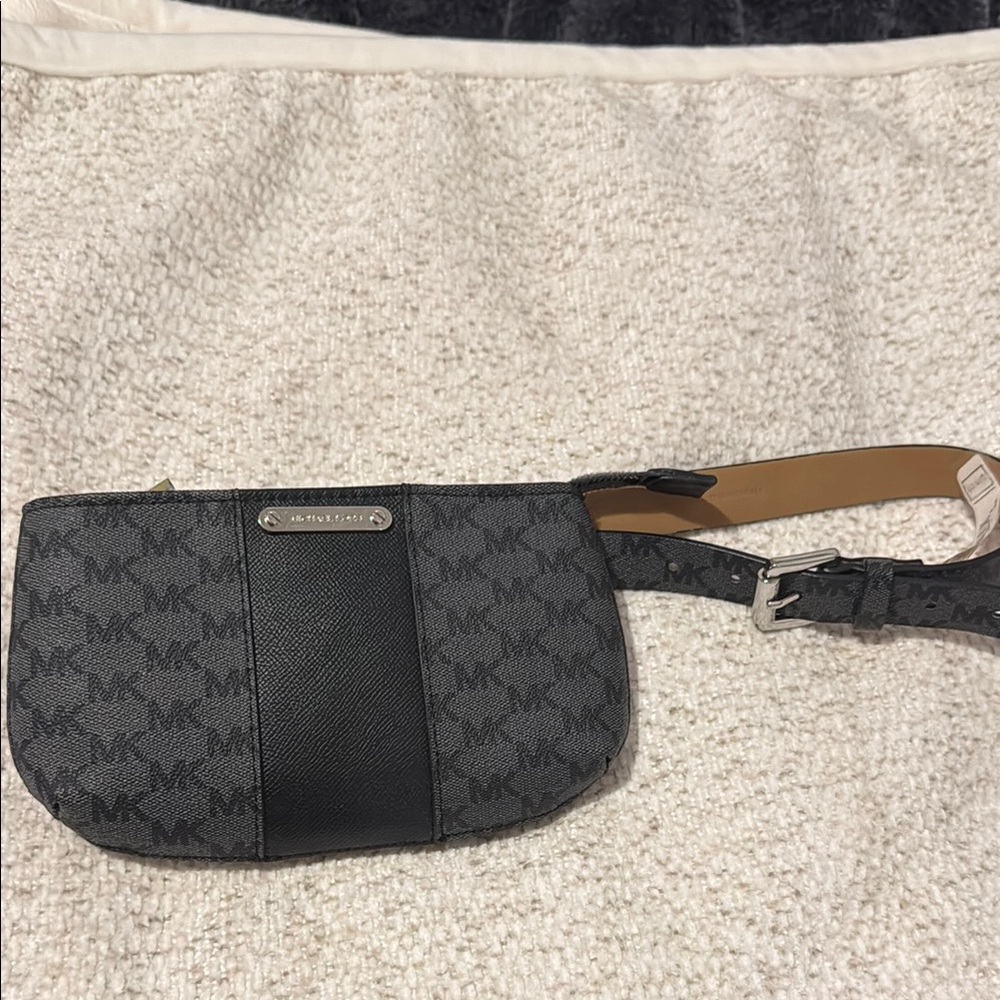 Michael Kors Black and Gray Women's Belt Bag